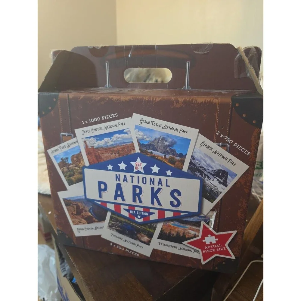 National Parks Set Of 7 USA Edition Jigsaw Puzzles
